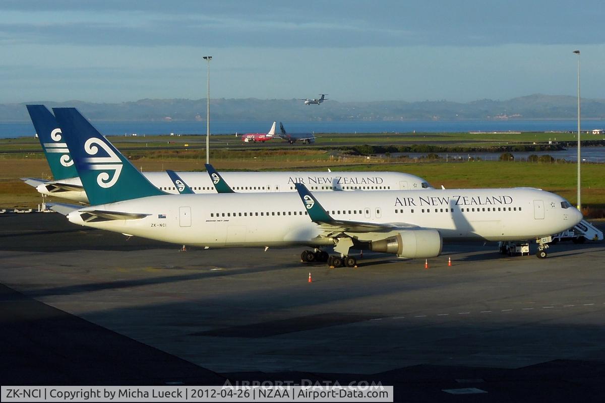 ZK-NCI, 1994 Boeing 767-319 C/N 26913, ZK-NCI and ZK-NCJ basking in the morning sun