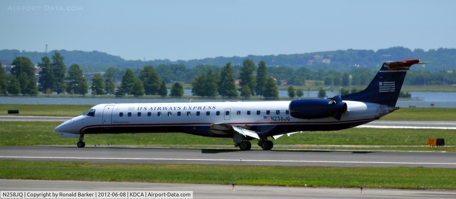 N258JQ, 2003 Embraer ERJ-145LR (EMB-145LR) C/N 145768, Landing rollout DCA, VA