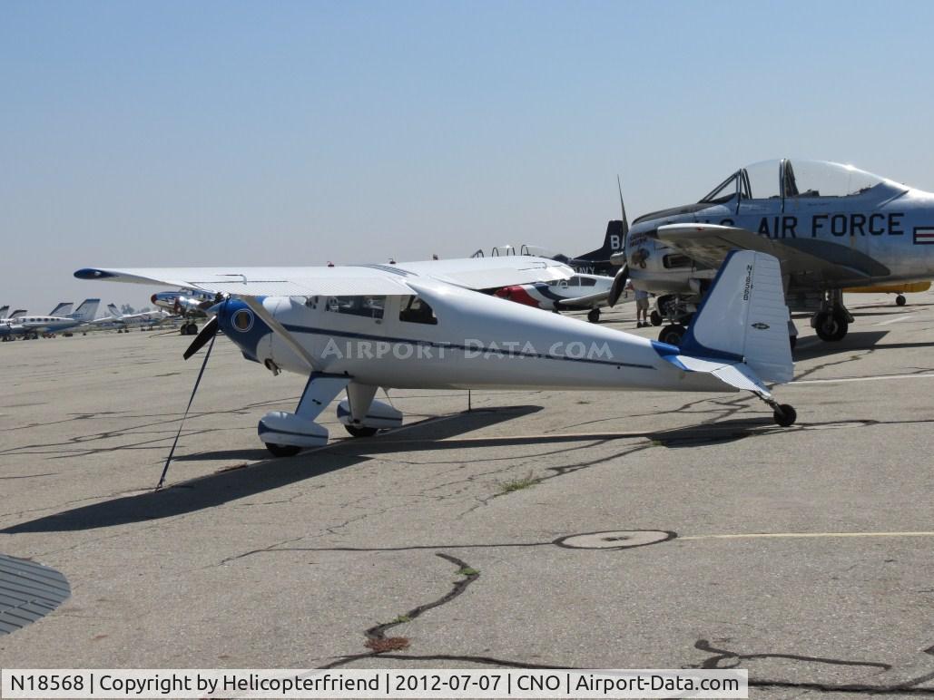 N18568, 1972 Cessna 150L C/N 15073949, Tied down and on display