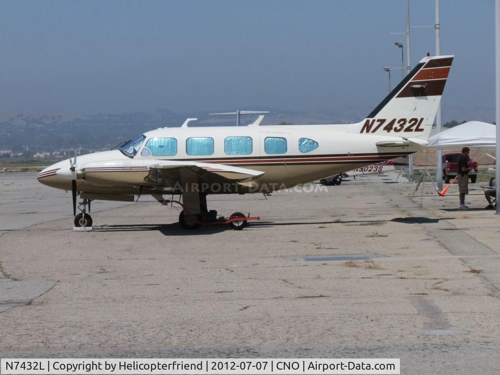 N7432L, 1972 Piper PA-31-310 Navajo C/N 31-820, On display