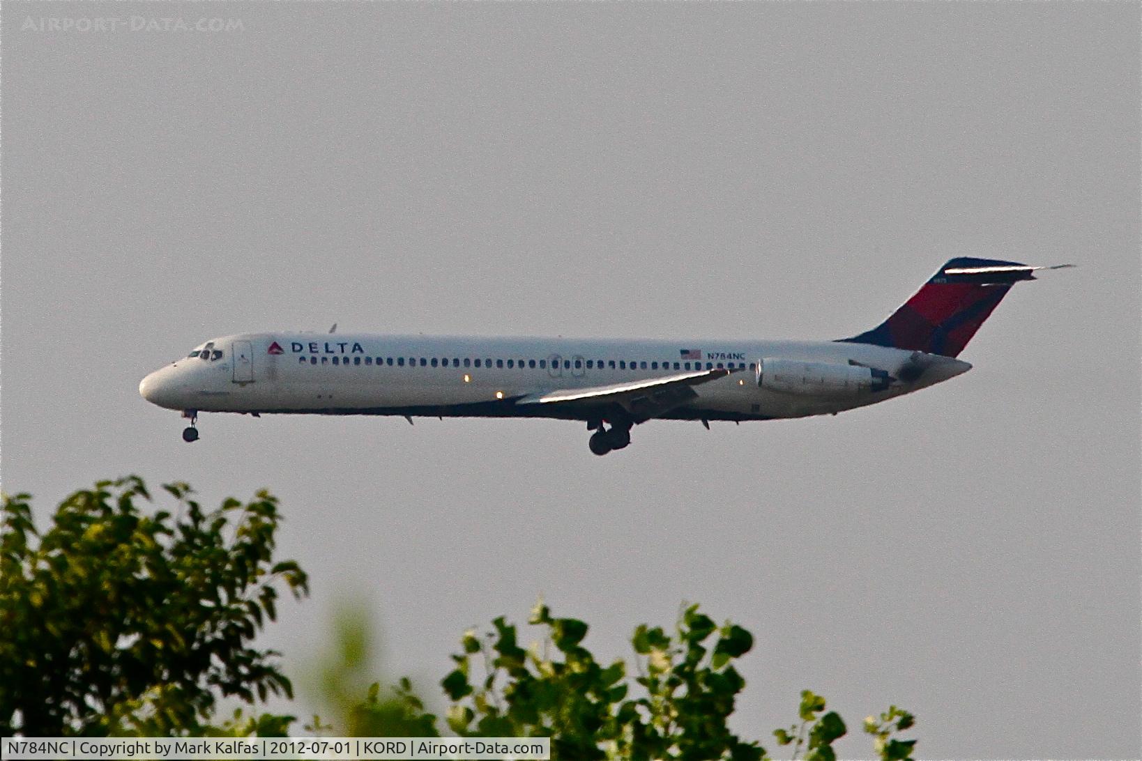 N784NC, 1980 McDonnell Douglas DC-9-51 C/N 48109, Delta Airlines Mcdonnell Douglas DC-9-51, DAL653 arriving from KDTW, RWY 27L approach KORD.