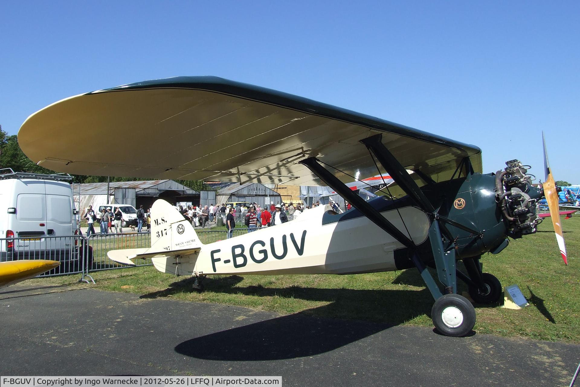 F-BGUV, Morane-Saulnier MS.317 C/N 297, Morane-Saulnier MS.317 at the Meeting Aerien 2012, La-Ferte-Alais