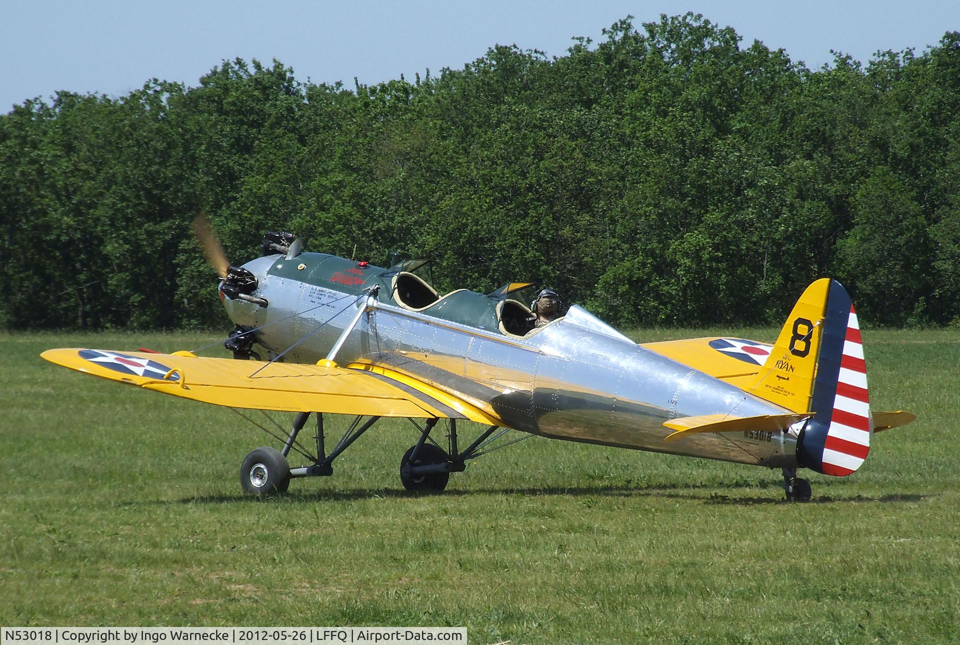 N53018, 1941 Ryan Aeronautical ST3KR C/N 1164, Ryan ST3KR (PT-22 Recruit) at the Meeting Aerien 2012, La-Ferte-Alais