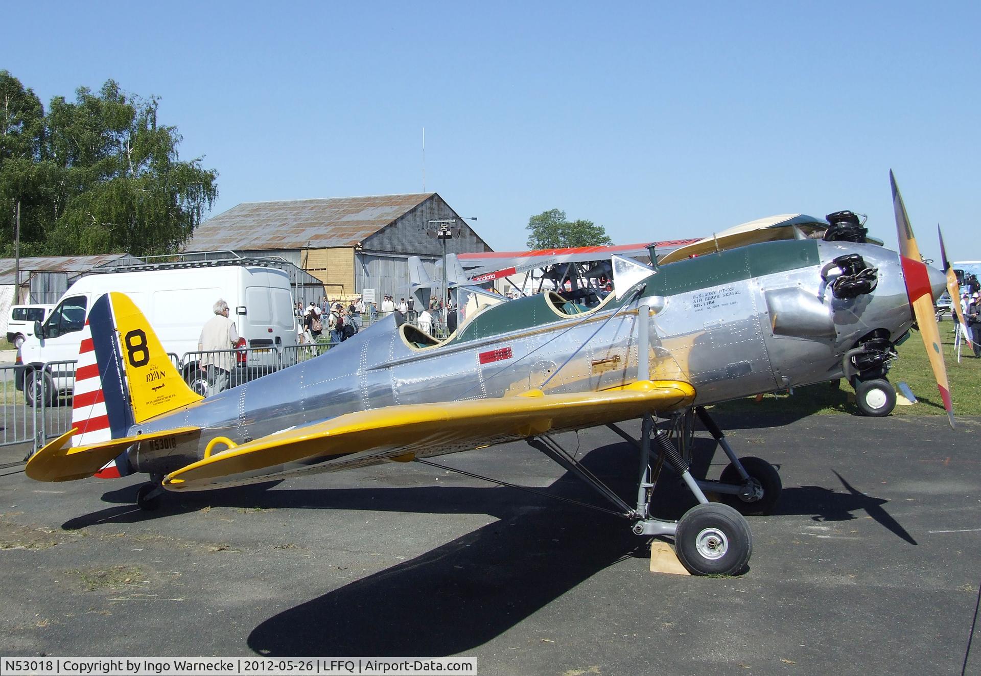 N53018, 1941 Ryan Aeronautical ST3KR C/N 1164, Ryan ST3KR (PT-22 Recruit) at the Meeting Aerien 2012, La-Ferte-Alais