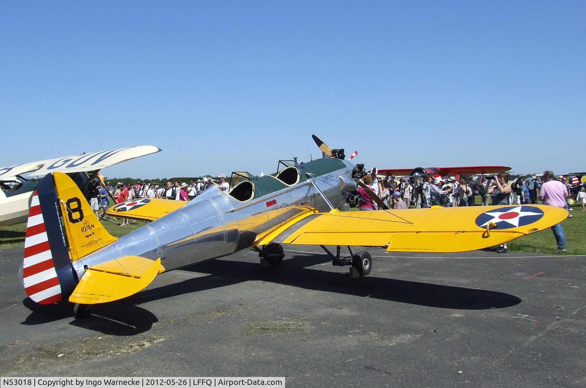 N53018, 1941 Ryan Aeronautical ST3KR C/N 1164, Ryan ST3KR (PT-22 Recruit) at the Meeting Aerien 2012, La-Ferte-Alais