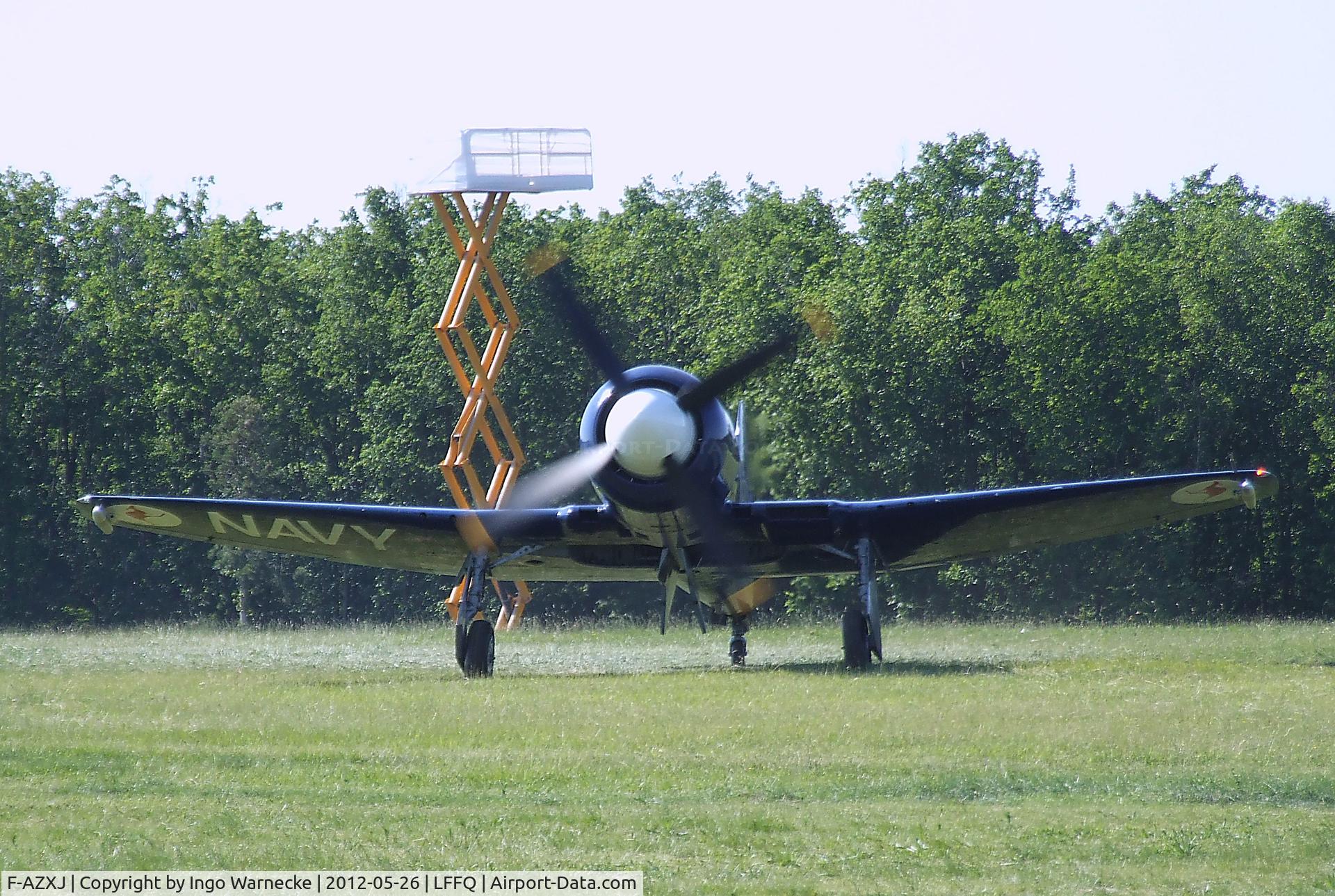 F-AZXJ, 1949 Hawker Sea Fury FB.11 C/N 37733, Hawker Sea Fury FB11 at the Meeting Aerien 2012, La-Ferte-Alais
