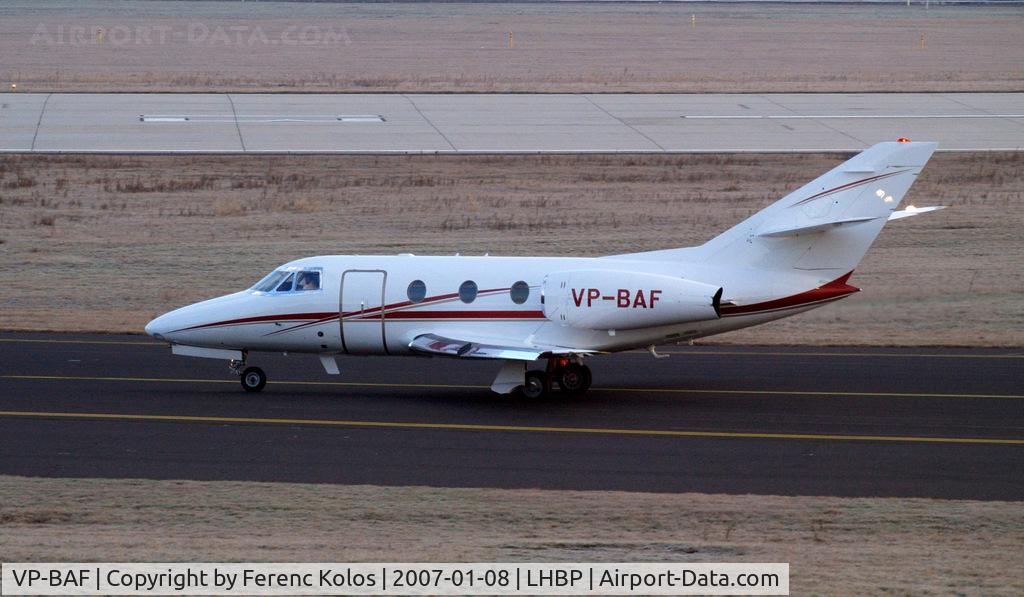 VP-BAF, 1987 Dassault Falcon 100 C/N 210, Ferihegy