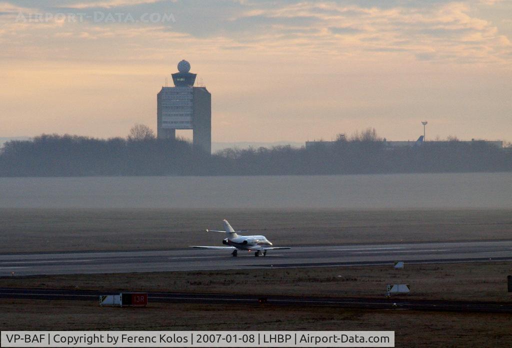 VP-BAF, 1987 Dassault Falcon 100 C/N 210, Ferihegy