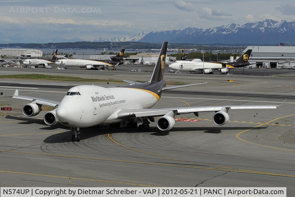 N574UP, 2008 Boeing 747-44AF C/N 35663, UPS Boeing 747-400