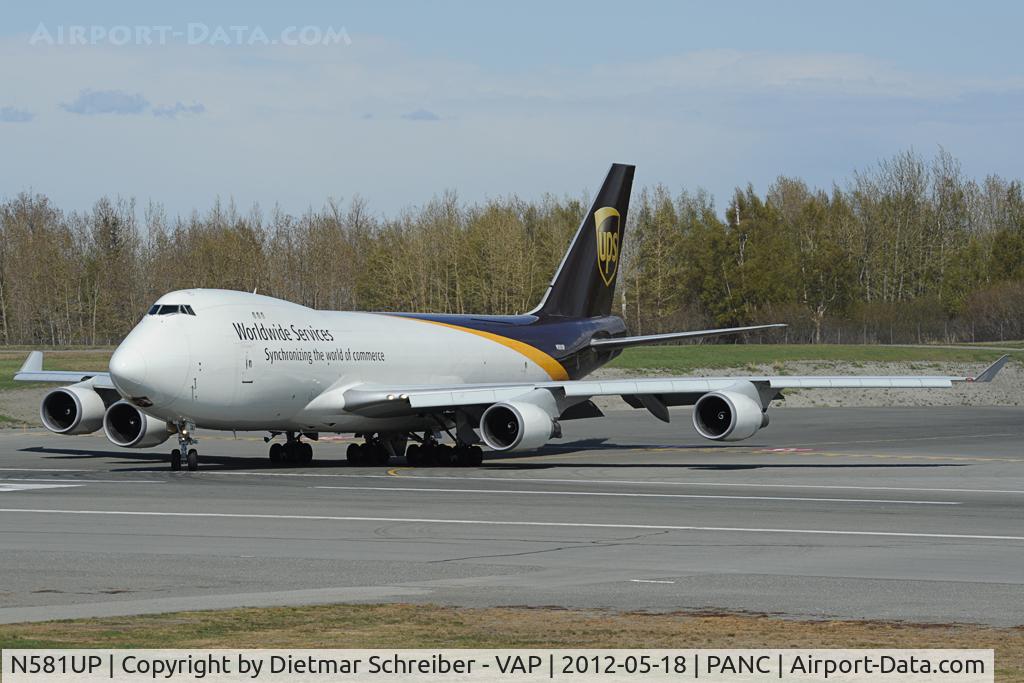N581UP, 1993 Boeing 747-4R7F C/N 25866, UPS Boeing 747-400