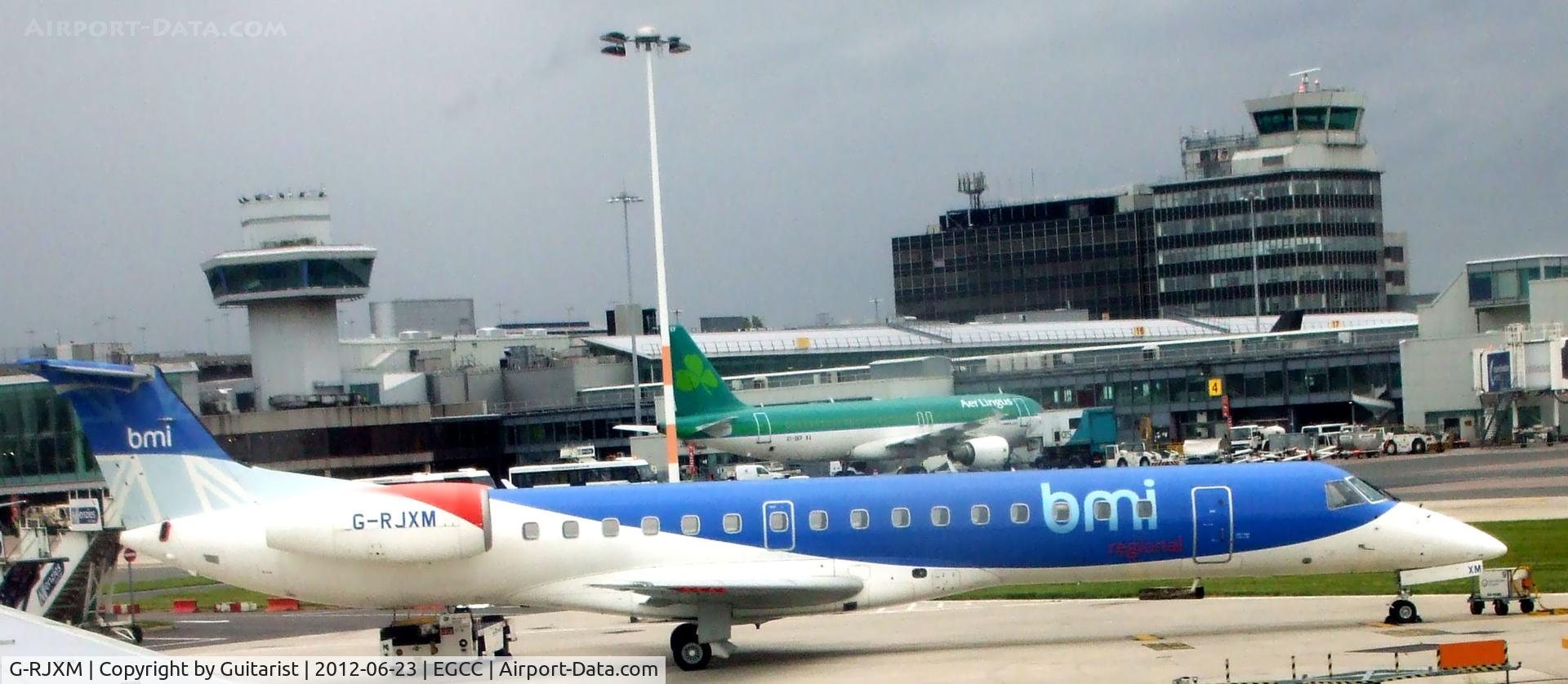 G-RJXM, 2000 Embraer ERJ-145MP (EMB-145MP) C/N 145216, Parked up at MAN