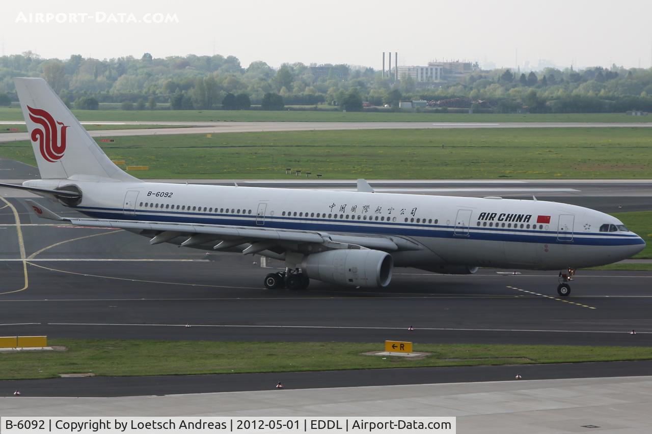 B-6092, 2007 Airbus A330-243 C/N 873, CCA963 Beijing (PEK) to Dusseldorf