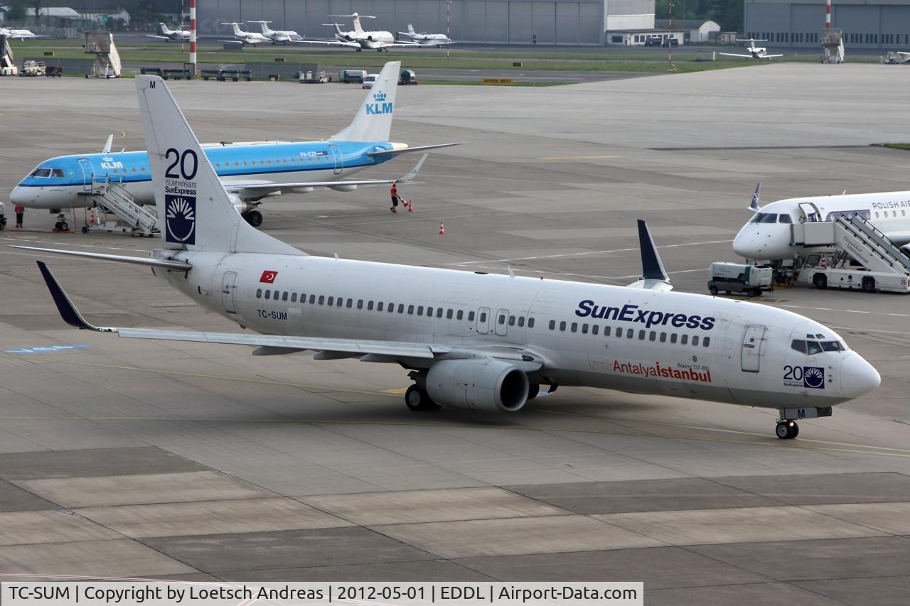 TC-SUM, 1999 Boeing 737-85F C/N 28826, SXS181 Dusseldorf to Antalya (AYT)