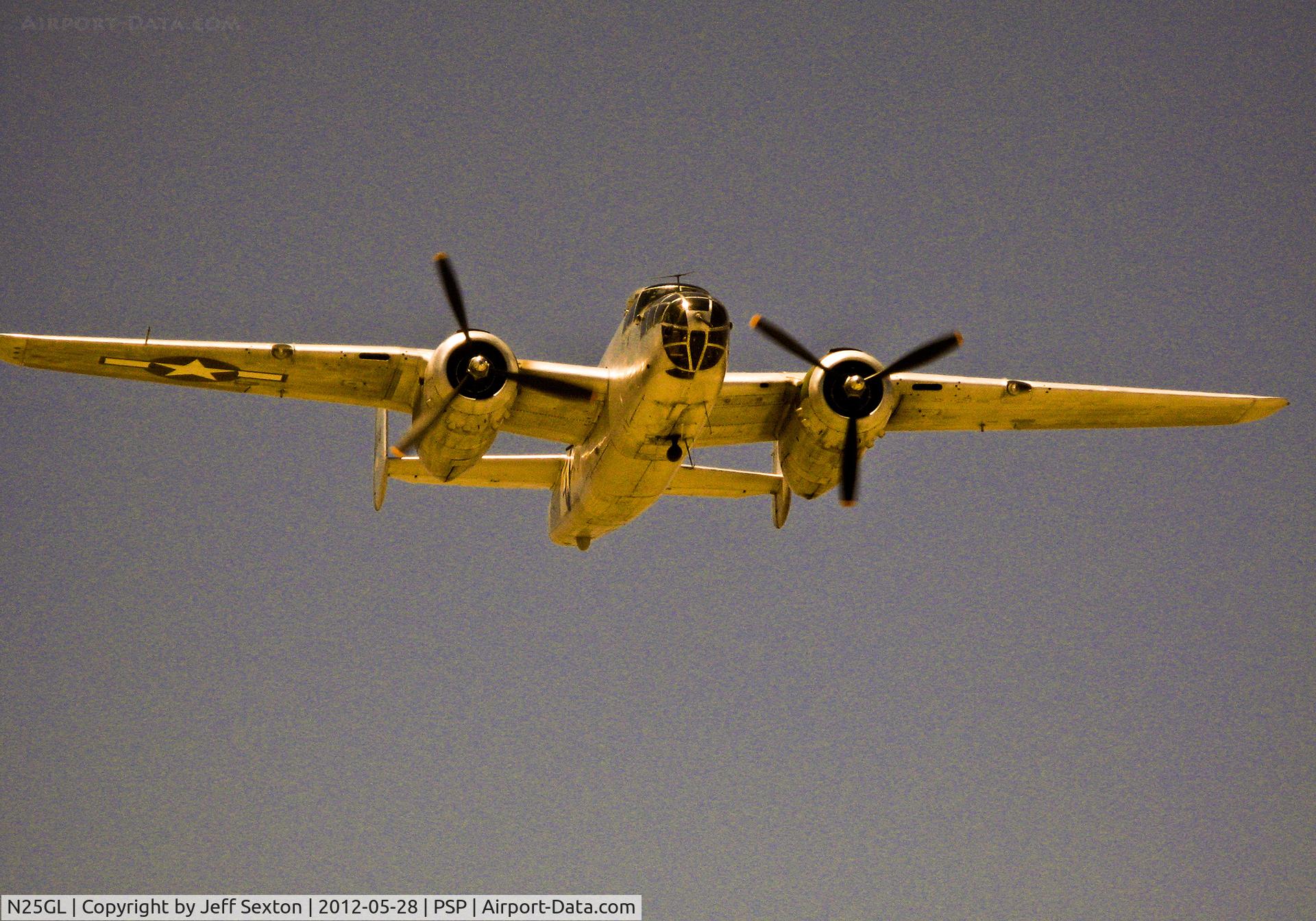 N25GL, 1944 North American TB-25N Mitchell C/N 44-29465 (108-32740), Flower Drop at Palm Springs Air Museum
