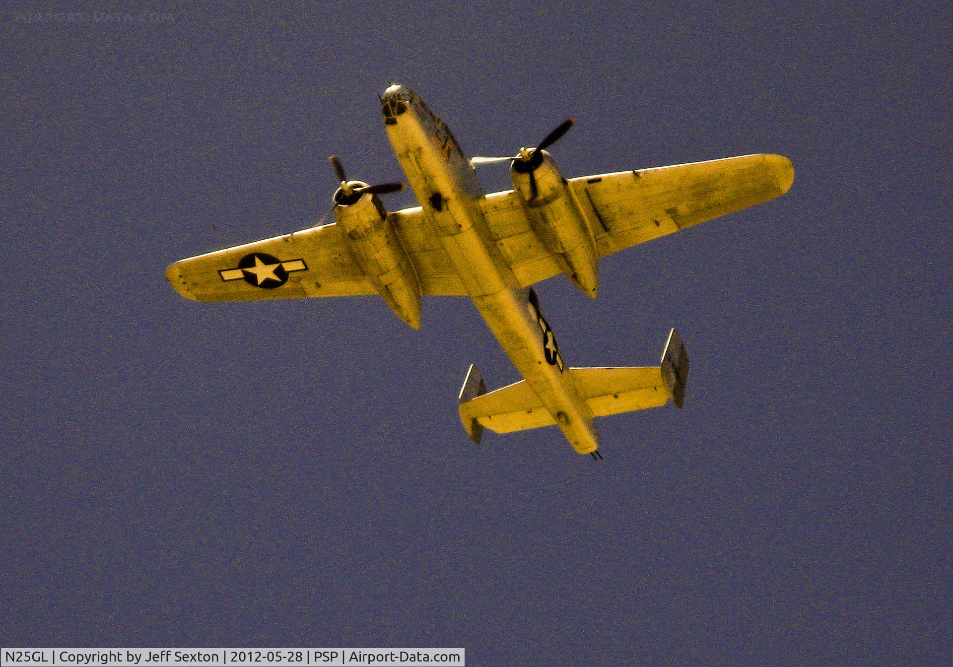 N25GL, 1944 North American TB-25N Mitchell C/N 44-29465 (108-32740), Flower Drop at Palm Springs Air Museum