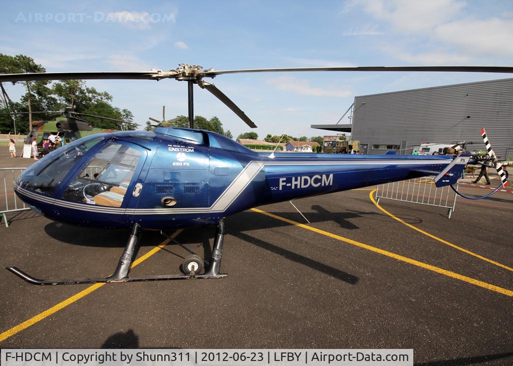 F-HDCM, 1989 Enstrom 280FX Shark C/N 2044, Static display during LFBY Open Day 2012