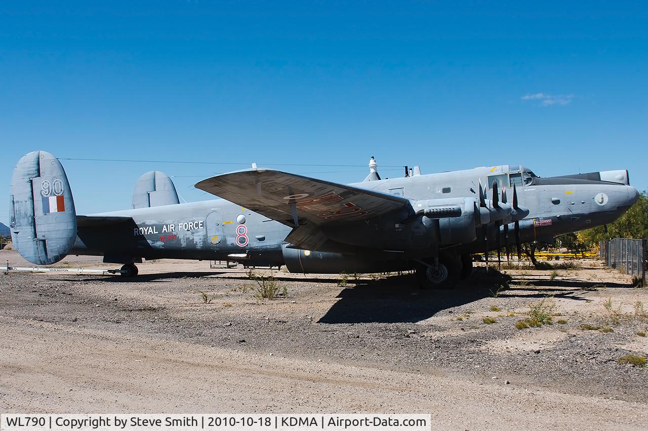 WL790, 1954 Avro 716 Shackleton AEW.2 C/N R3/696/239009, Moved to Pima Aerospace Museum, from Commemorative Air Force (CAF) ramp at Midland, Texas on 16th December 2007. Still awaitng restoration for display.