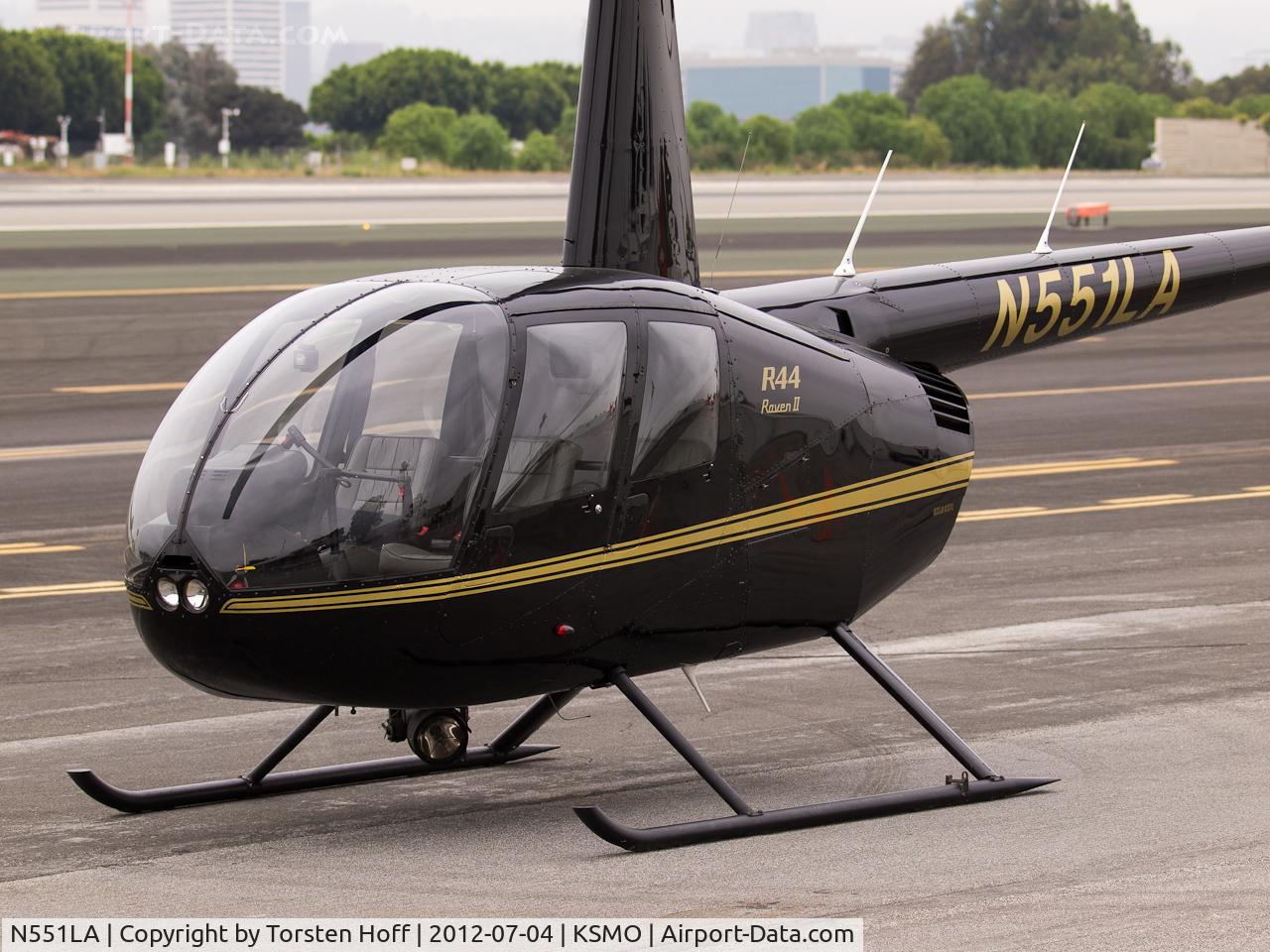 N551LA, 2006 Robinson R44 II C/N 11241, N551LA parked on the tarmac at KSMO