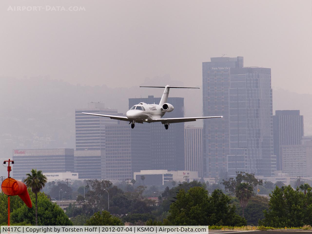 N417C, 2005 Cessna 525B CitationJet CJ3 C/N 525B0006, N417C arriving on RWY 21