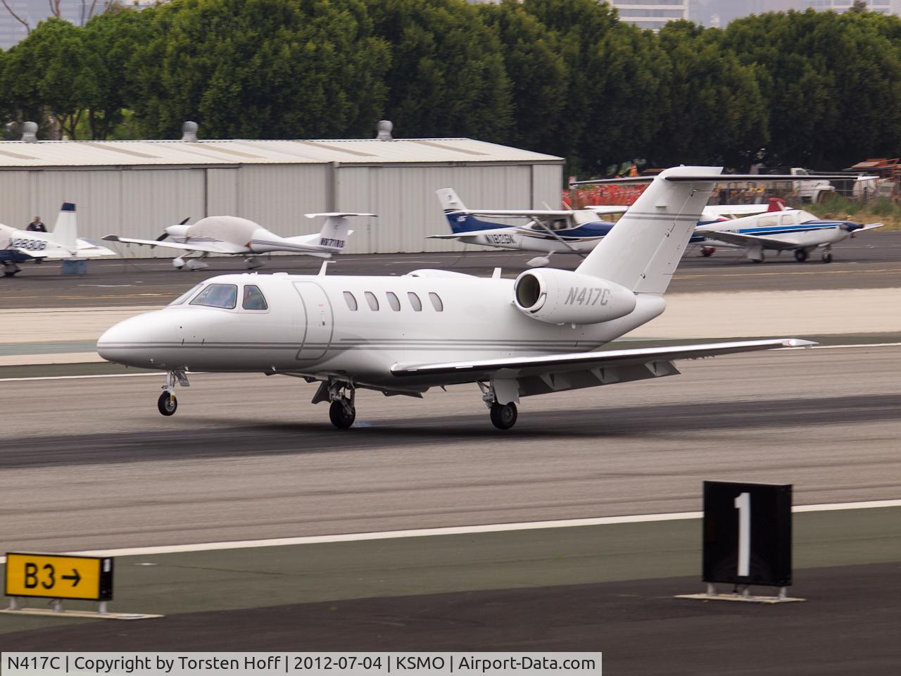N417C, 2005 Cessna 525B CitationJet CJ3 C/N 525B0006, N417C arriving on RWY 21
