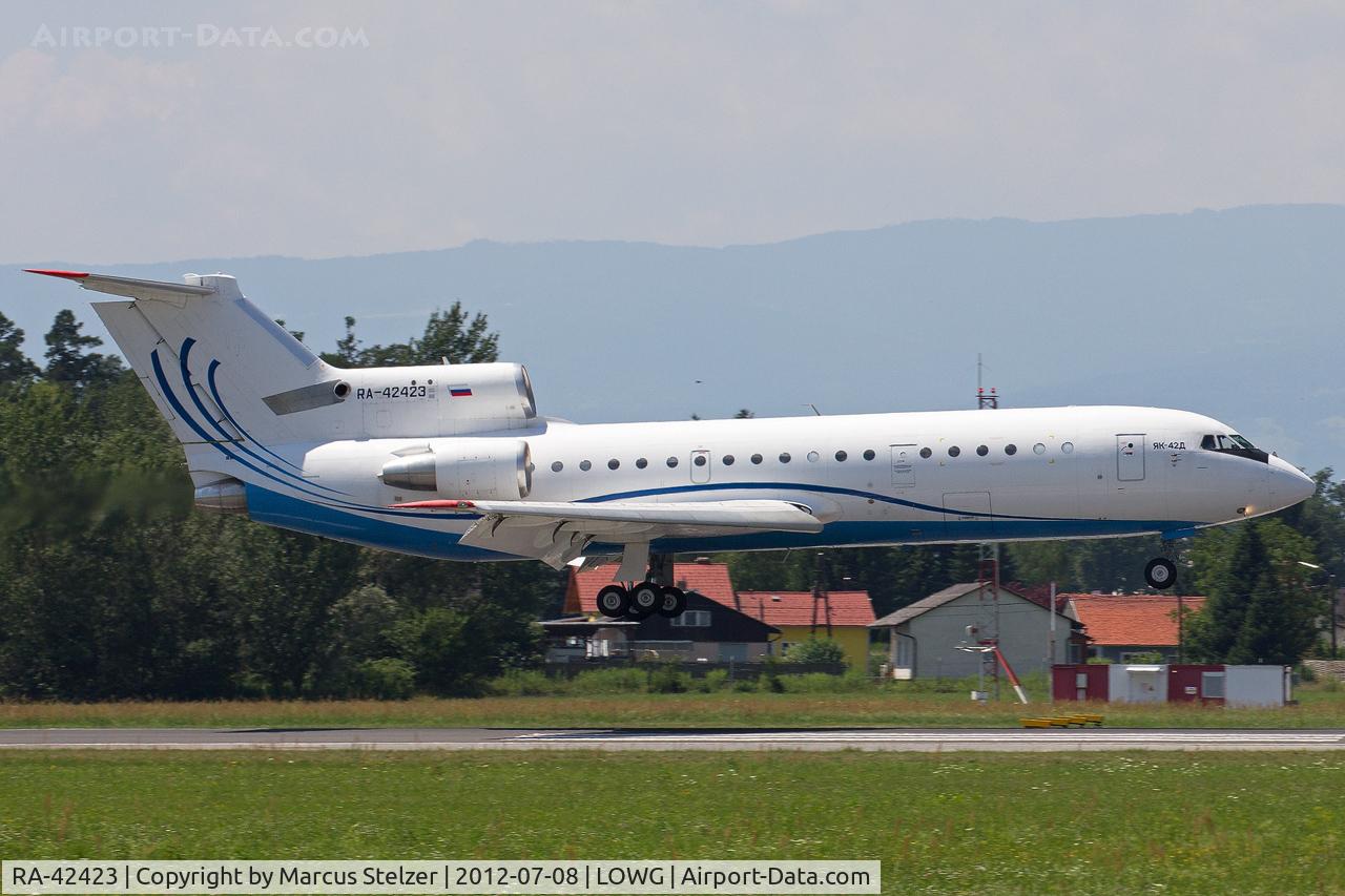 RA-42423, 1992 Yakovlev Yak-42D C/N 4216606, Charter from Moskau