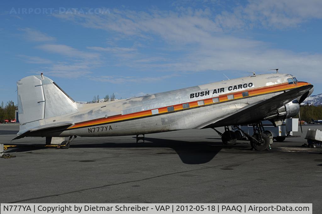 N777YA, 1944 Douglas DC-3C (C47-B-DK/R4D-6) C/N 25634/14189, Bush Air Cargo DC3