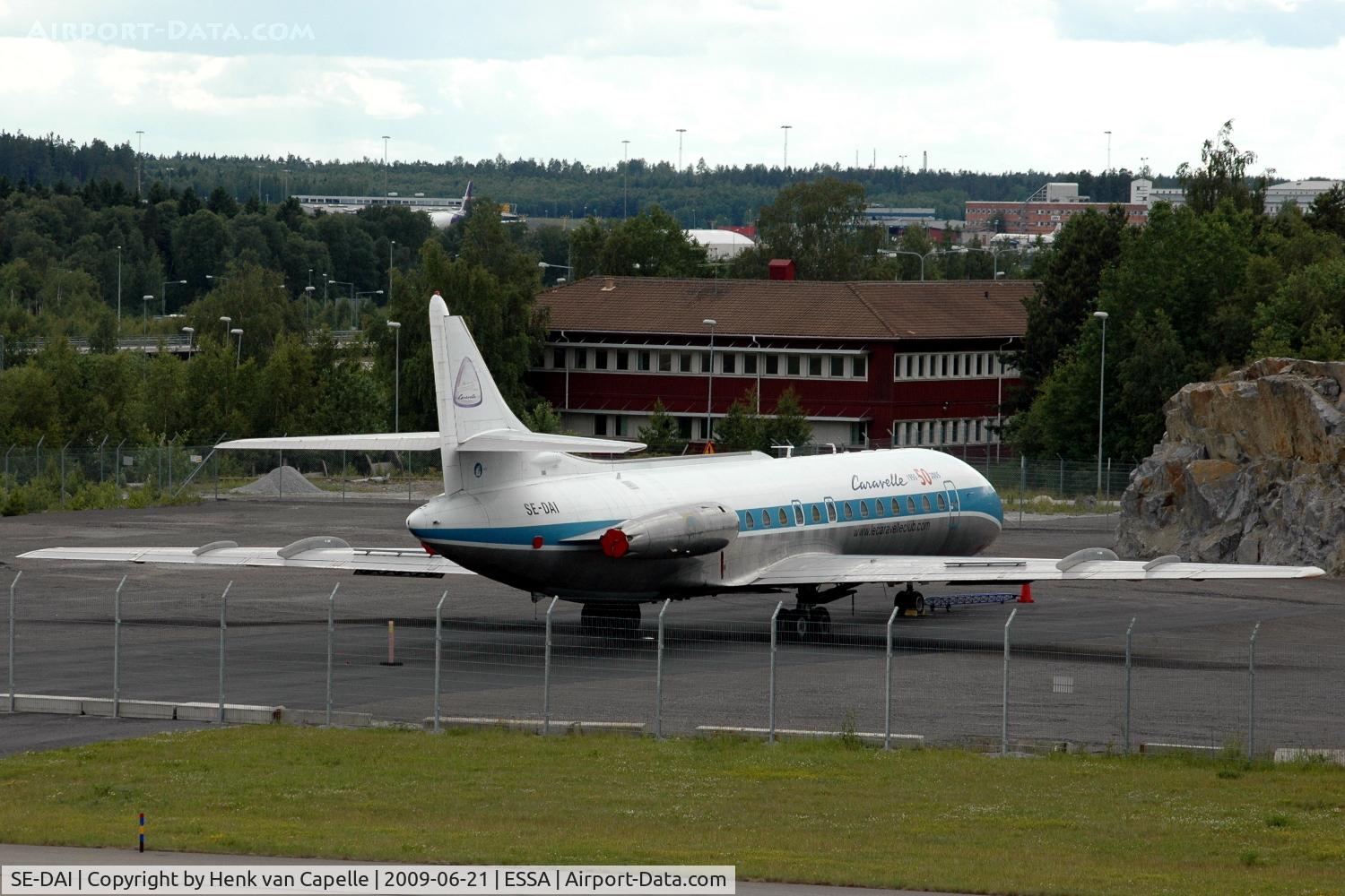 SE-DAI, 1966 Sud Aviation SE-210 Caravelle III C/N 210, Caravelle III parked at Stockholm Arlanda.