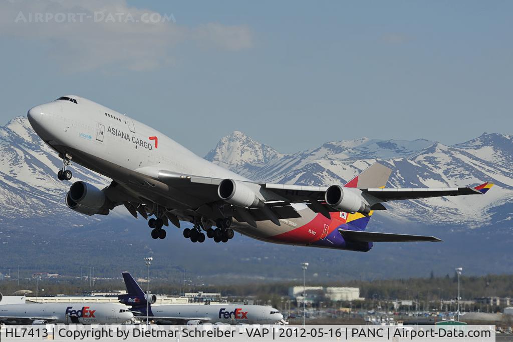 HL7413, 1991 Boeing 747-48ESF C/N 25405, Asiana Boeing 747-400
