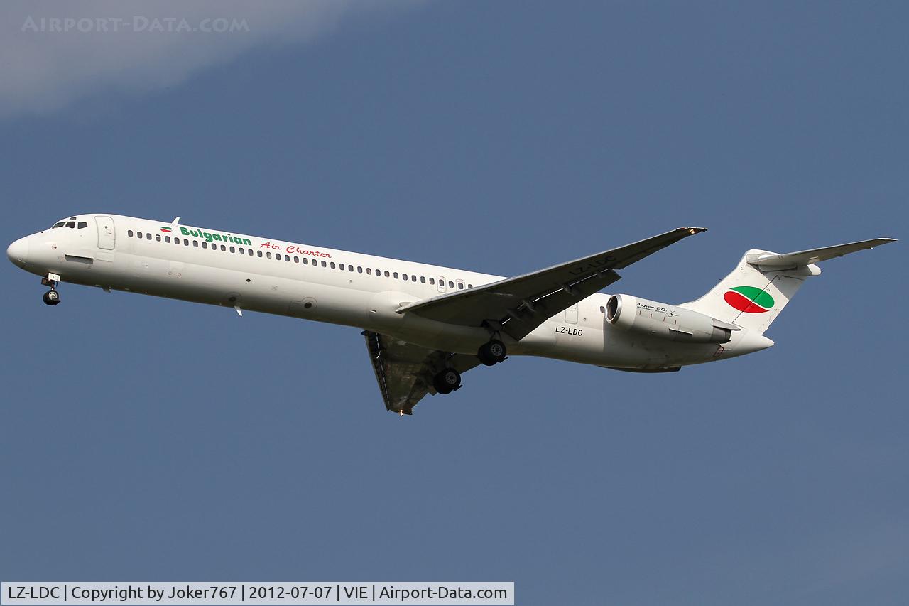 LZ-LDC, 1986 McDonnell Douglas MD-82 (DC-9-82) C/N 49217, Bulgarian Air Charter