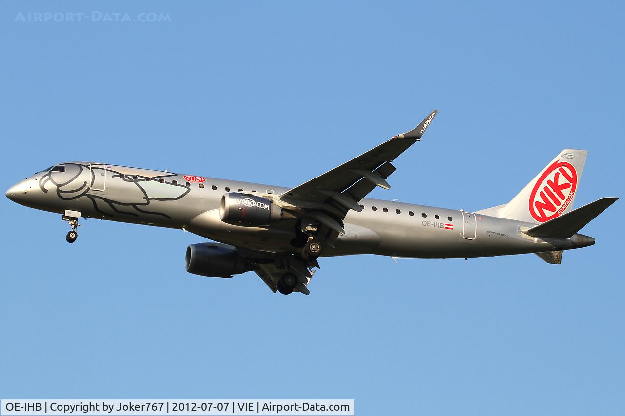 OE-IHB, 2009 Embraer 190LR (ERJ-190-100LR) C/N 19000294, NIKI