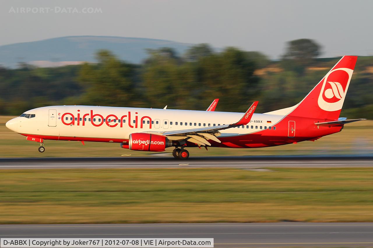 D-ABBX, 2007 Boeing 737-86J C/N 34969, Air Berlin