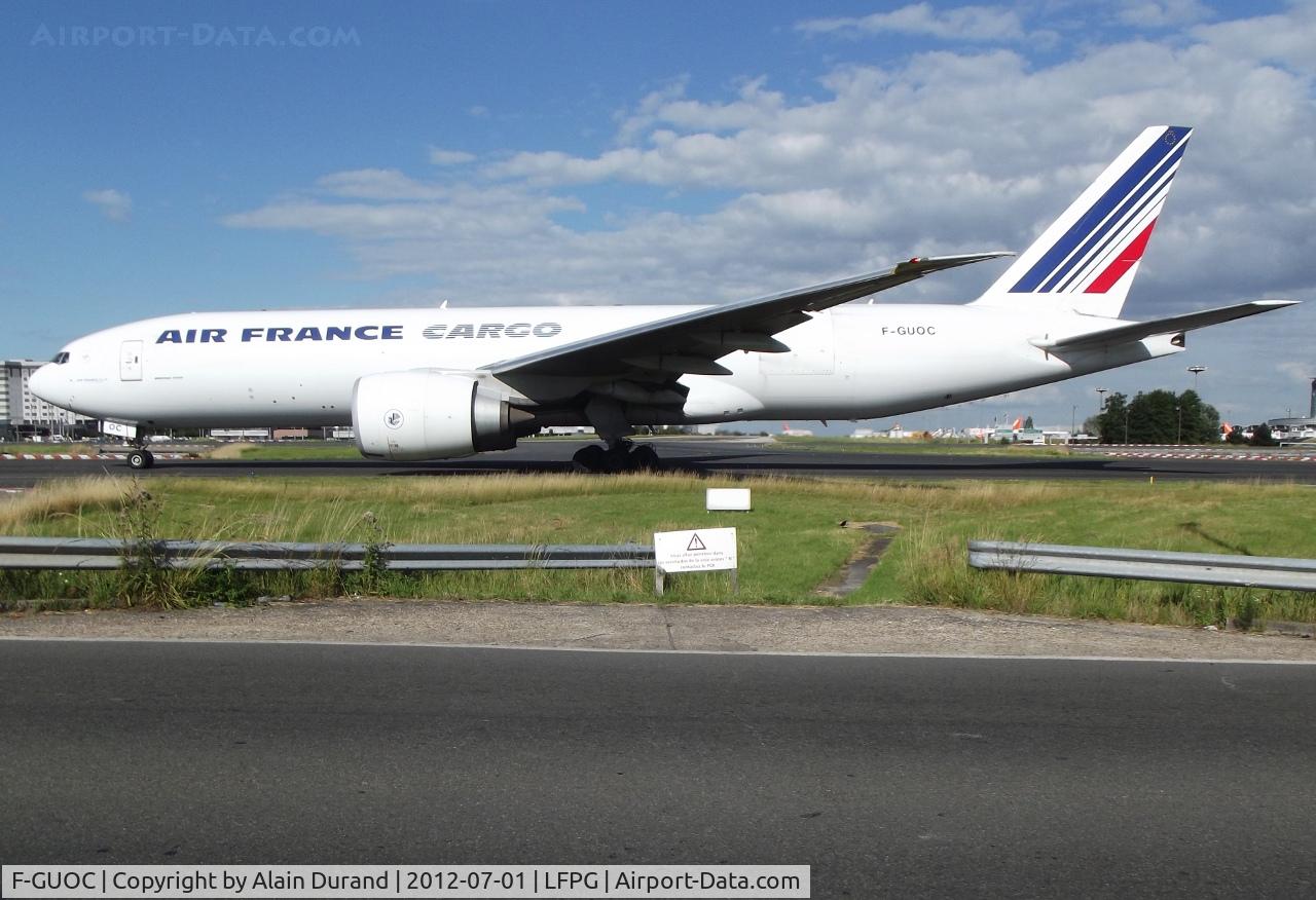 F-GUOC, 2009 Boeing 777-F28 C/N 32966, C/N 752, delivered in 2009, one of three 777Fs operated by AF.