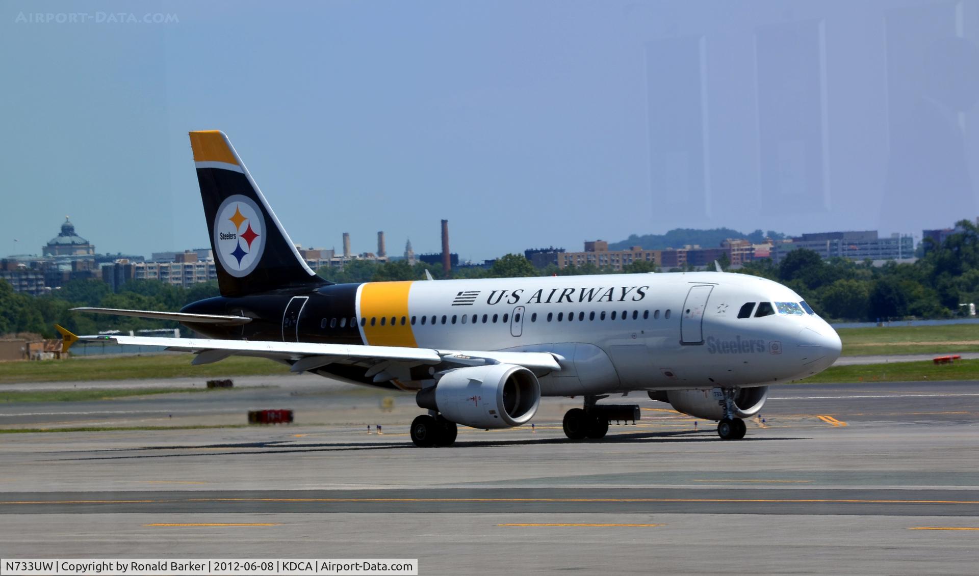 N733UW, 2000 Airbus A319-112 C/N 1205, DCA, VA