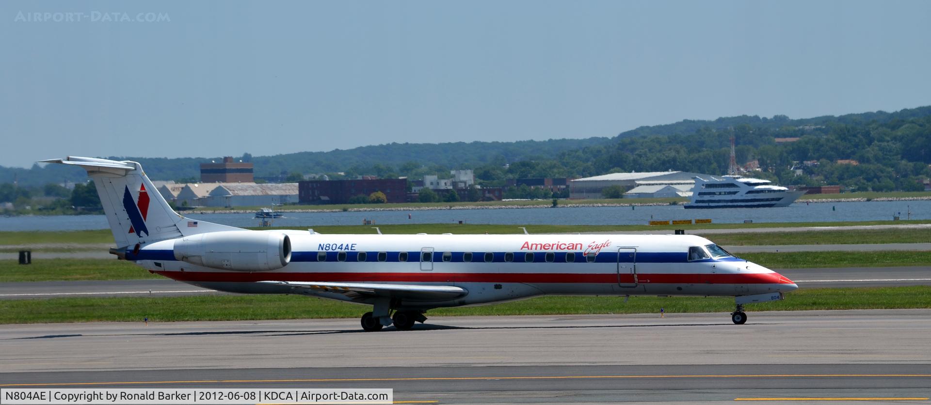N804AE, 2001 Embraer ERJ-140LR (EMB-135KL) C/N 145487, Taxi DCA, VA