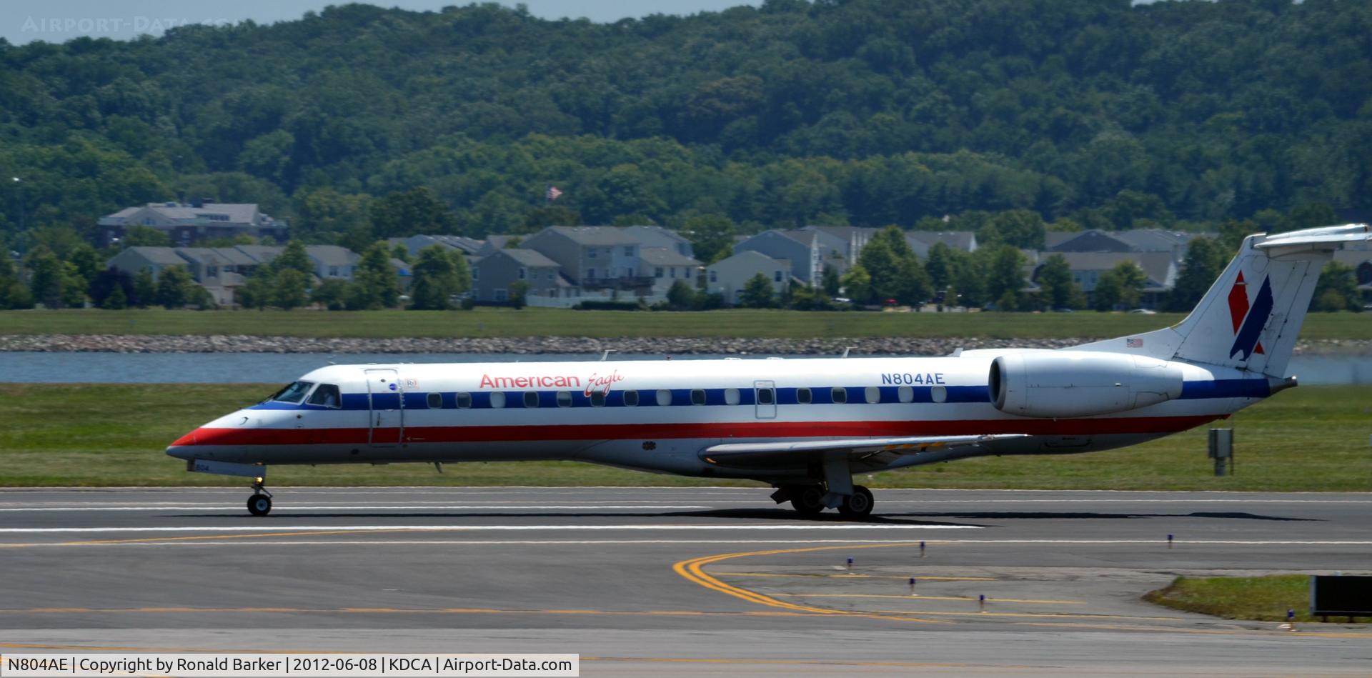 N804AE, 2001 Embraer ERJ-140LR (EMB-135KL) C/N 145487, Takeoff DCA