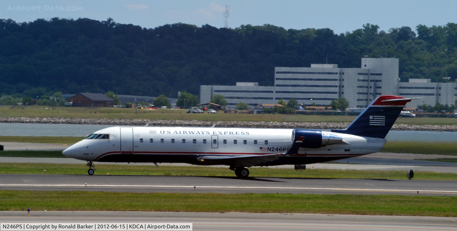 N246PS, 2004 Bombardier CRJ-200ER (CL-600-2B19) C/N 7920, Takeoff DCA