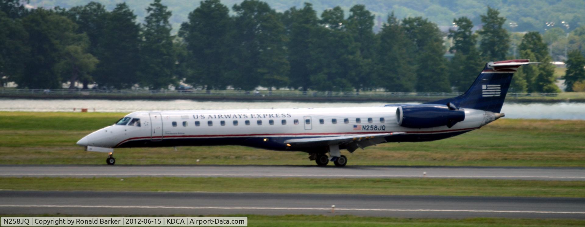 N258JQ, 2003 Embraer ERJ-145LR (EMB-145LR) C/N 145768, Landing DCA