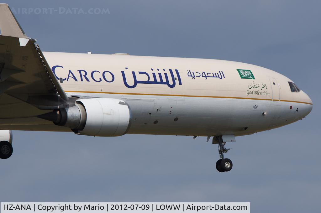 HZ-ANA, 1997 McDonnell Douglas MD-11F C/N 48773, Final approach Rwy 34