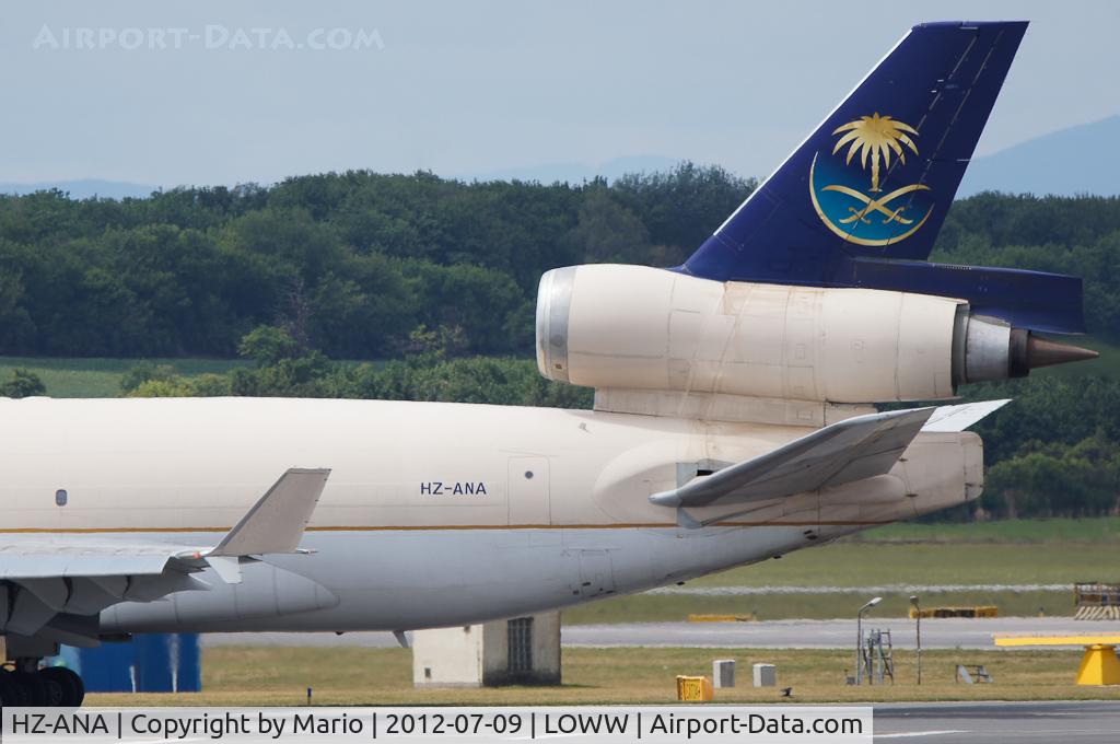 HZ-ANA, 1997 McDonnell Douglas MD-11F C/N 48773, On the way to Rwy 34