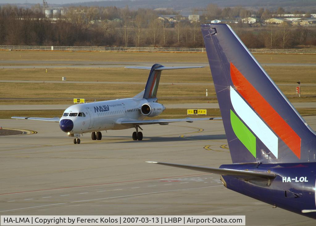 HA-LMA, 1995 Fokker 70 (F-28-0070) C/N 11564, Ferihegy