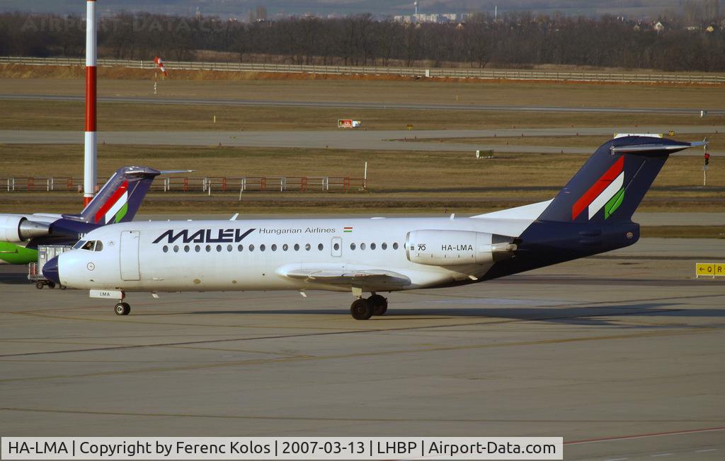 HA-LMA, 1995 Fokker 70 (F-28-0070) C/N 11564, Ferihegy