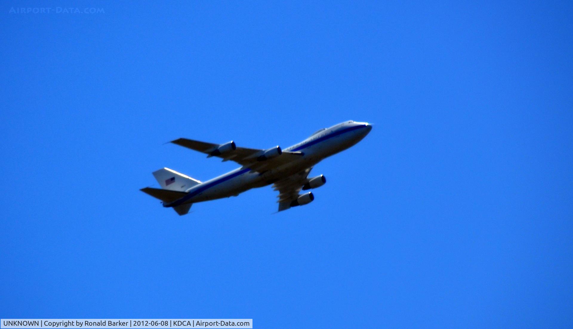UNKNOWN, Boeing 747 C/N Unknown, USAF B747 OVERFLY DCA