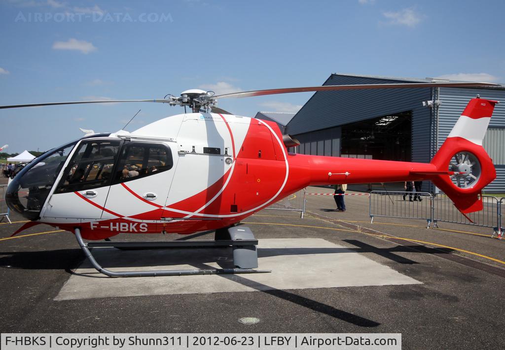 F-HBKS, 2009 Eurocopter EC-120B Colibri NHE C/N 1622, Static display during LFBY Open Day 2012