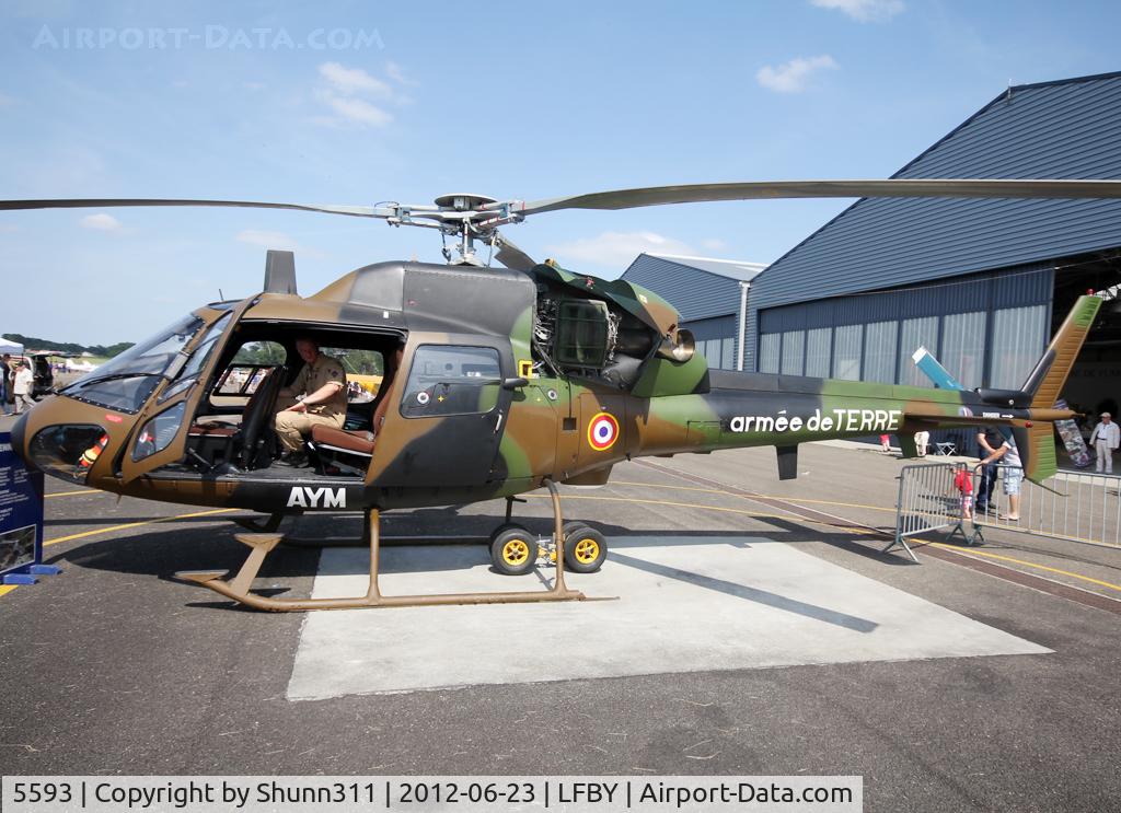 5593, Aerospatiale AS-555UN Fennec C/N 5593, Static display during LFBY Open Day 2012