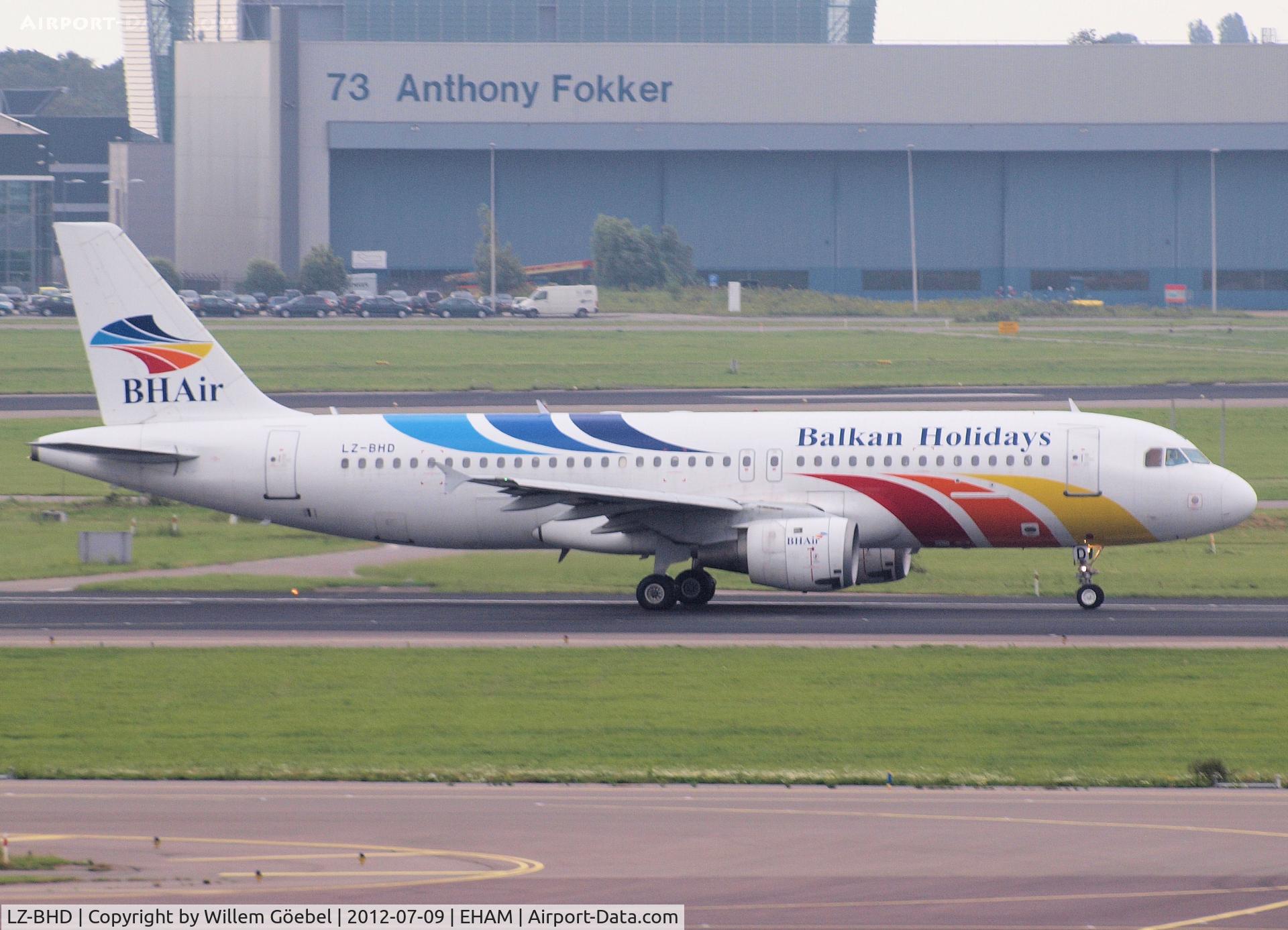 LZ-BHD, 1991 Airbus A320-211 C/N 221, Taxi to runway 24 of Schiphol Airport