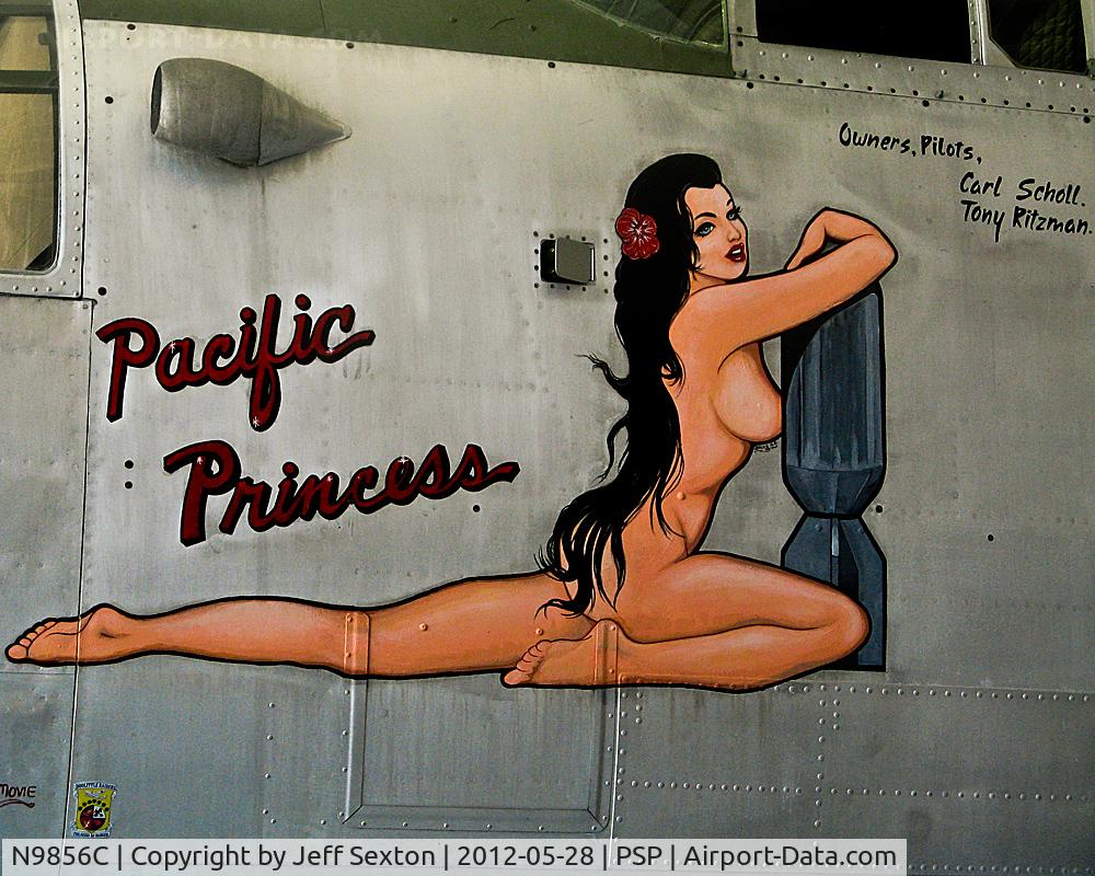 N9856C, 1943 North American TB-25N Mitchell C/N 108-35217, Artwork at Palm Springs Air Museum