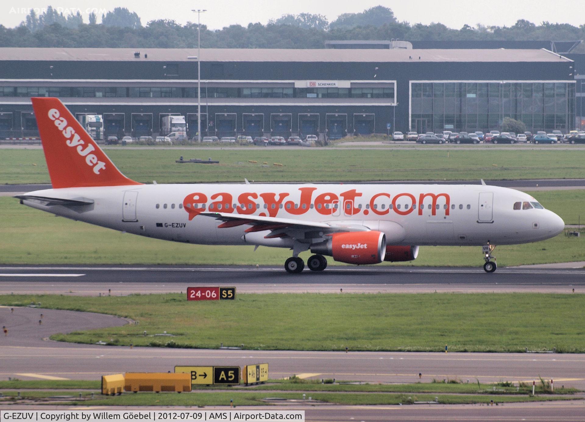 G-EZUV, 2012 Airbus A320-214 C/N 5111, Taxi to runway 24 of Schiphol Airport