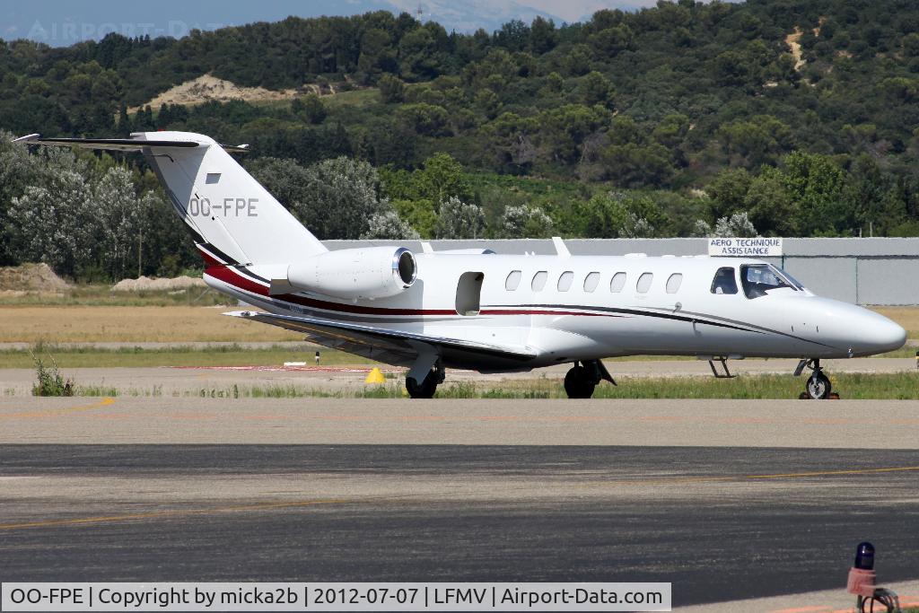 OO-FPE, 2007 Cessna 525B CitationJet CJ3 C/N 525B-0158, Parked