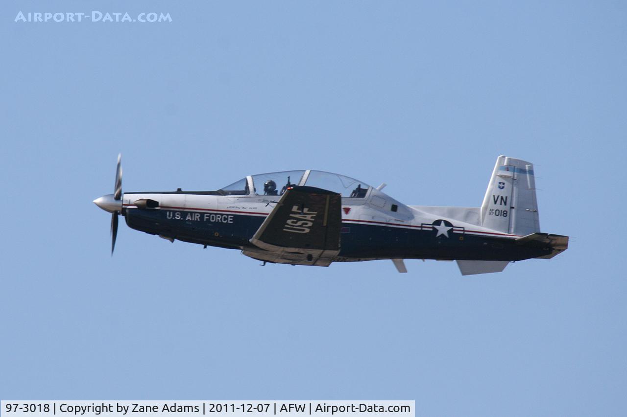97-3018, 1997 Raytheon Beech T-6A Texan II C/N PT-22, At Alliance Airport - Fort Worth, TX