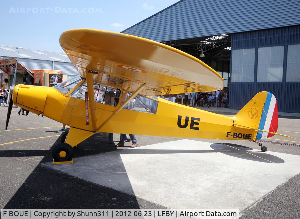 F-BOUE, 1951 Piper L-18C Super Cub (PA-18-95) C/N 18-1470, Static display dring LFBY Open Day 2012